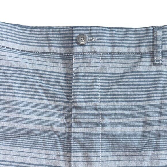 PGA Tour Mens Moisture Wicking Striped Golf Shorts-Gray/Blue-Sz 42-GUC - Picture 6 of 8